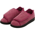 thumbnail image 1 of Silverts Women Extra Extra Wide Easy Closure Slippers, 7, Dusty Rose, 1 of 2