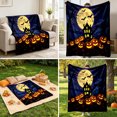 thumbnail image 5 of Halloween Blanket,Halloween Pumpkin Blanket 40"x60",Fall Halloween Throw Blanket Gifts for Women,Cozy Soft Flannel Fleece Quilt for Home Living Room Couch Bed Chair or Dorm Decor(A), 5 of 5