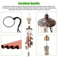 thumbnail image 5 of Angel Wind Chimes Outdoor, 36'' Memorial Brass Wind Bells Retro Brass Garden Wind Chimes Decor Waterproof with S Hook Gifts for Mom Grandma for Patio, Yard Garden, Indoor Outdoor Decor, 5 of 8