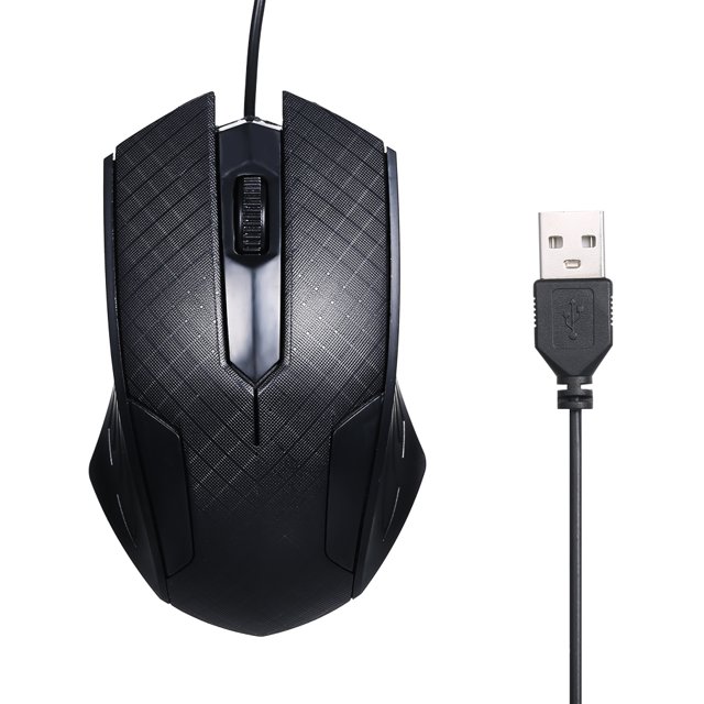 Souris Filaire Optique USB à 3 Boutons avec Câble de 1,1m, compatible avec Windows 7/8/10/XP MacOS