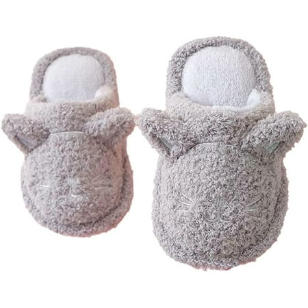 

CoCopeaunts Toddler Slippers for Kids Warm Winter Soft Plush Kitty House Shoes Fuzzy Girls Fuzzy Indoor Slipper