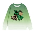 thumbnail image 4 of COM1950s Fête de la Saint-Patrick, Chandails en Molleton pour Fillettes, T-Shirt à Manches Longues pour Enfants Fête de la Saint-Patrick Imprimé Col Rond Chandail en Molleton Adapté pour Garçons et Filles Chandails en Molleton à Capuche, 4 of 9