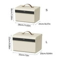 thumbnail image 3 of Plastic Security Box with Combination Lock Lockable Storage Trunk for Files and Document Travel Jewlery Organiser, 3 of 8