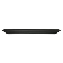 Pearl Mantels Crestwood Clean, Sophisticated Premium Black MDF Mantel Shelf, 72"L x 10"D x 5"H, Precision Black Paint