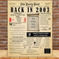 thumbnail image 2 of 21st Birthday Party Decor Poster 21 Years Ago Back In 2003, 2 of 5