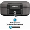 thumbnail image 4 of SentrySafe CHW20205 Fireproof Waterproof Box with Key Lock and Interior Light, 0.28 Cubic Feet, 4 of 4