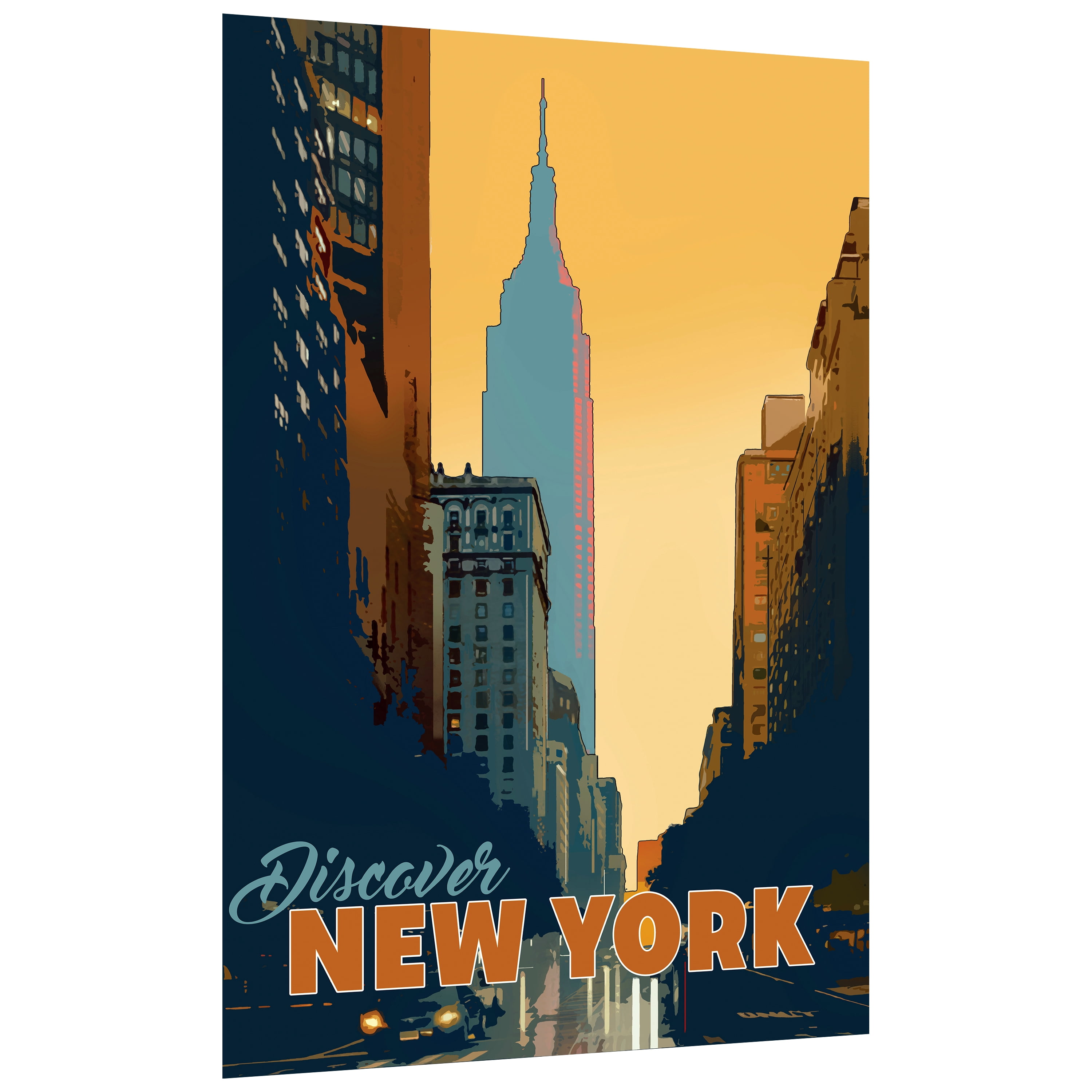 Down In The Bayou & New York Minute Frameless Free Floating Tempered Glass Wall Art , 36" x 24" each