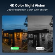 Reolink Go PT Ultra 4K 4G LTE Solar Black Security Camera, Pan Tilt, Color Night Vision, Smart Detection
