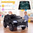 thumbnail image 2 of Costway Ride on Car for Kids, 24V 4WD Licensed LEXUS GX550 Electric Vehicle with Remote Black, 2 of 10