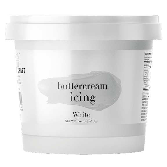 Cake Craft Buttercrm Icing White 16 oz.