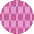 thumbnail image 1 of Ahgly Company Machine Washable Indoor Round Transitional Violet Purple Area Rugs, 7' Round, 1 of 7