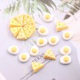 thumbnail image 2 of 20pcs Miniature Cheese Egg Charm Handcraft Diy Material Phone Case Decorative Small Charm for Diy Project, 2 of 9