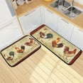 thumbnail image 2 of Retro Honey Bees Wildflowers Kitchen Mat Set of 2 Anti-Fatigue Kitchen Rug Set Non Slip Foam Cushioned Kitchen Runner Rugs and Mats Comfort Standing Mat for Farmhouse Doormat Laundry, 2 of 6