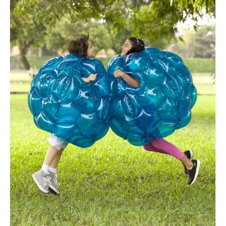 HearthSong - Set of Two 36u0022 Blue Inflatable Buddy Bumper Balls