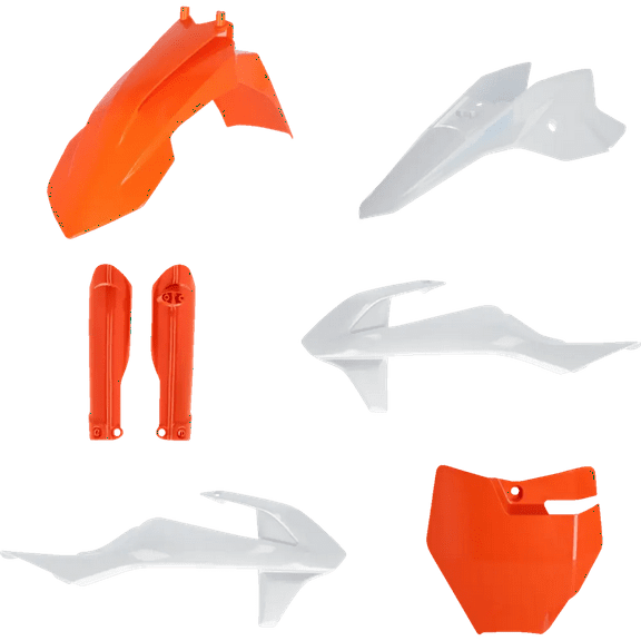 Acerbis OE '23 Orange/White Full Body Plastic Kit (2980587705)