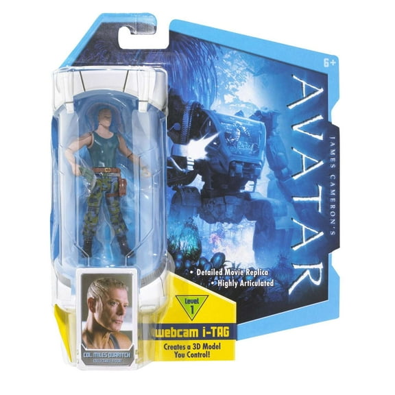 Mattel Avatar Colonel Miles Quaritch Action Figure with i-Tag