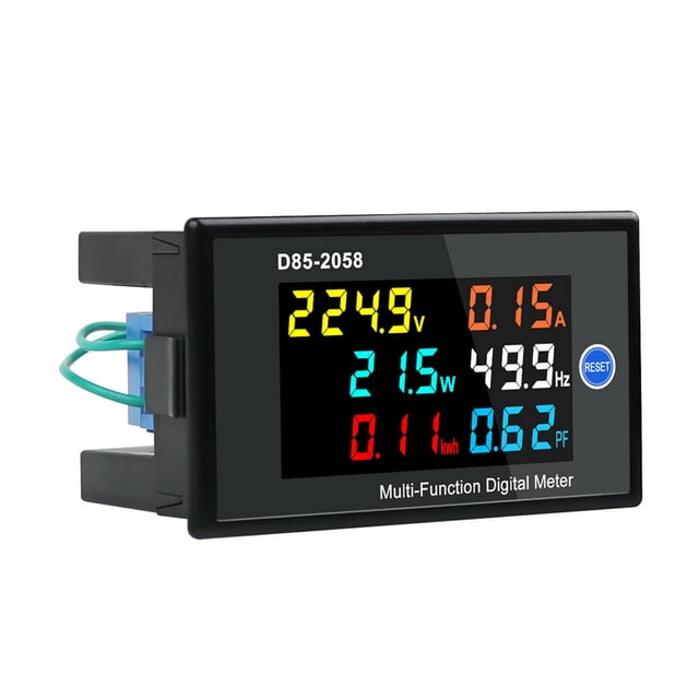 KKmoon Compteur Numérique Multifonction Monophasé Affichage LCD Tension AC Courant AC Puissance Fréquence Électrique