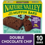 Nature Valley Soft Baked Muffin Bars, Double Chocolate Chip, 10 Bars, 12.4 oz