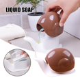 thumbnail image 4 of Liquid Soap Dispenser Creative Snail Shaped Pump Lotion Bottle Decorative Refillable Kitchen Shampoo Dispenser 150ml  Coffee, 4 of 6