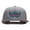 Grey, variant on Mardi Gras Festive Mask Superior Cotton Twill Flat Bill Snapback Prostyle Cap - White OSFM