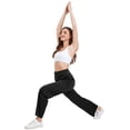thumbnail image 6 of Hanerdun Womens Yoga Pants Wide Leg Workout Leggings High Waist Bottoms with Pockets Activewear Black S, 6 of 9