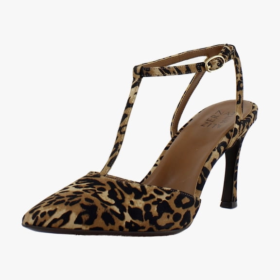 Naturalizer Astrid Women's Heels Dark Brown Leopard Suede Size 10 W