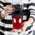 thumbnail image 2 of 40 Oz Tumbler with Handle and Silicone Straws,Coffee Insulated Tumbler with Handle,40 Oz Water Bottles,Travel Mug with Handle, 2 of 6