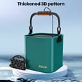 thumbnail image 4 of TNOBHG Wear-resistant Fish Bucket 7/9/11l Foldable Fishing Bucket Portable Handle Double Zipper Mesh Cover Eva Leak-proof Collapsible Water Storage Pail, 4 of 8