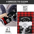 thumbnail image 6 of Kitchen Rugs and Mats Non Skid Washable Set of 2, Black Red Buffalo Plaid Kitchen Runner Rug, Farmhouse Quotes Kitchen Floor Mat Under Sink Mat Throw Rug for Kitchen Doormat, 6 of 6
