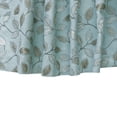 thumbnail image 6 of Fabric Mart Direct Powder Blue Cotton Linen Fabric By The Yard, 54 inches or 137 cm width, 1 Yard Blue Cotton Fabric, Leaves Embroidered, Upholstery Drapery Curtain Wholesale Fabric, 6 of 8