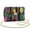 Colorful Abstract, variant on Aztec Tribal Crossbody Bags Leather Women Lightness Minimalist Leather Quilted Shoulder Bag with Chain Strap Craftsmanship Fashion Casual for Teen Girls-Women