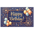 thumbnail image 4 of Decorative Design Happy Birthday Banner Colorful Balloons Celebration Backdrop for Birthday Party Event Decoration Photo Shoot, 4 of 7