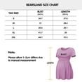 thumbnail image 5 of Bearsland Women's Short Sleeve Maternity Shirts Tops Pregnancy Clothes 3-Pack, 5 of 8