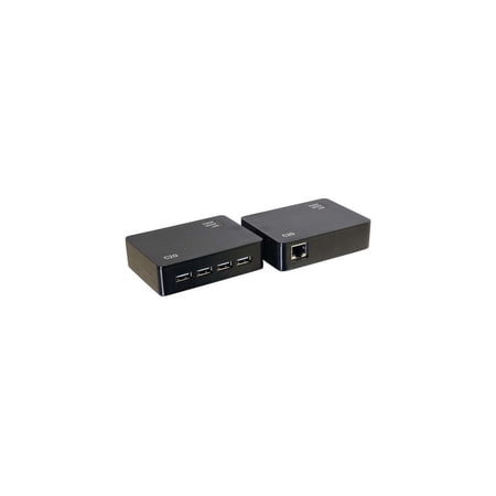 UPC: 0757120542858 | C2G 54285 4-Port USB 2.0 Over Cat5/Cat6 Extender – Up To 150 Feet