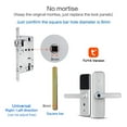 thumbnail image 2 of Tuya Biometric Fingerprint Smart Door Locker Hotel Keyless Entry Home Handle App Unlock Digital Intelligent Lock ,More Secure, 2 of 7