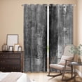 thumbnail image 3 of Gray Kitchen Curtains 84 Inch Length, Retro Oil Painting Modern Abstract Art Aesthetics Grommet Top Bedroom Living Room Curtains, Light Filtering Cafe Curtain Drapes 2 Panels Set 84''x84'', 3 of 9