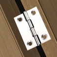 thumbnail image 5 of Whataatahia - Bisagra de metal plegable de 8 piezas, pequeña y gruesa, para puerta de armario, color plateado, 5 of 5