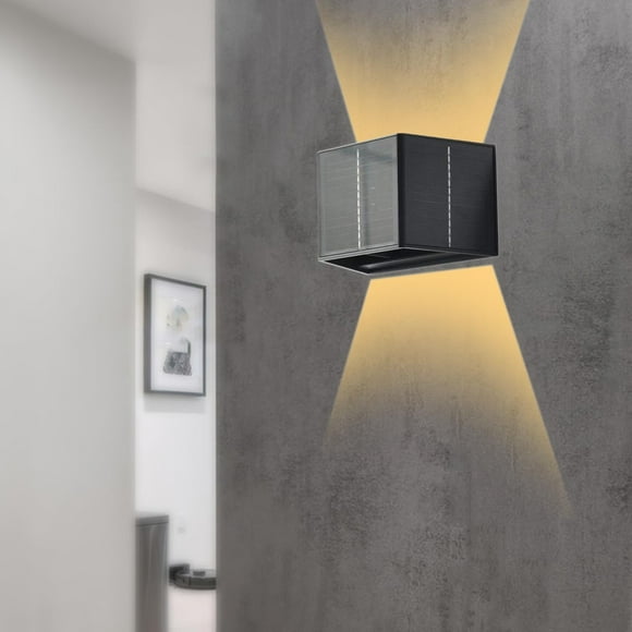 Luz energía solar, luz de pared para exteriores, ajustable, iluminación, lámpara de jardín, luz de cerca para patio, exterior,