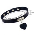 thumbnail image 3 of Collar Gótico Punk Para Mujer, Gargantilla De Corazón De Cuero Pu Ajustable A La Moda, Joyería De Hip Hop Guardurnaity AP007456-03, 3 of 6