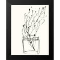 thumbnail image 2 of Goldberger, Jennifer 15x18 Black Modern Framed Museum Art Print Titled - Naive Flower Sketch V, 2 of 5