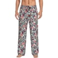 thumbnail image 2 of Kdxio Daisies Flowers Print Men's Sleep Pajama Pant Lounge Pants with Pockets, 2 of 8
