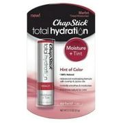 ChapStick Total Hydration Tinted Moisturizer Lip Balm Tube, Merlot, 0.12 oz (Pack of 6)