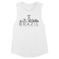 thumbnail image 1 of Skyline Brazil Women's Muscle Tank Large White, 1 of 5