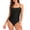Black, variant on Women's Solid Color Tankini Swimsuit Retro Modest High Waist Two Piece Bathing Suit with Pockets Beach Vacation Swimwear, Red L