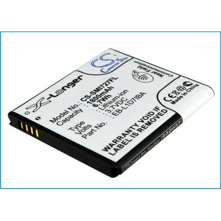Skyrocket Extended Battery - Cameron Sino 1800mAh/6.7Wh Battery Compatible With AT&T Skyrocket, SGH-I727, Galaxy S II Skyrocket 4G, Galaxy SII Skyrocket 4G, and others