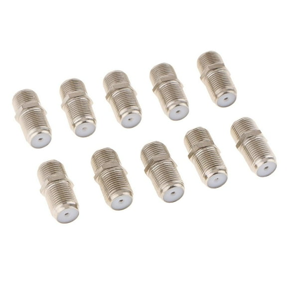 Esquirla 10 Pieces Coaxial Female to Female Adapters Coax Connectors