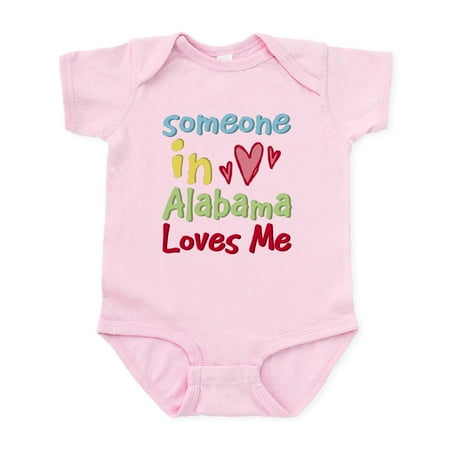 

CafePress - Someone In Alabama Loves Me Infant Bodysuit - Baby Light Bodysuit Size Newborn - 24 Months