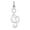 White, variant on Finest Gold 14K Yellow Gold Polished Treble Clef Pendant