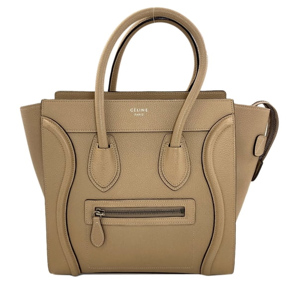 Pre-Owned Celine Luggage Micro Handbag, Calfskin, Women's