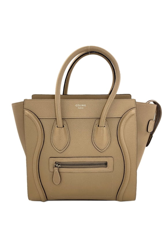 Pre-Owned Celine Luggage Micro Handbag, Calfskin, Women's